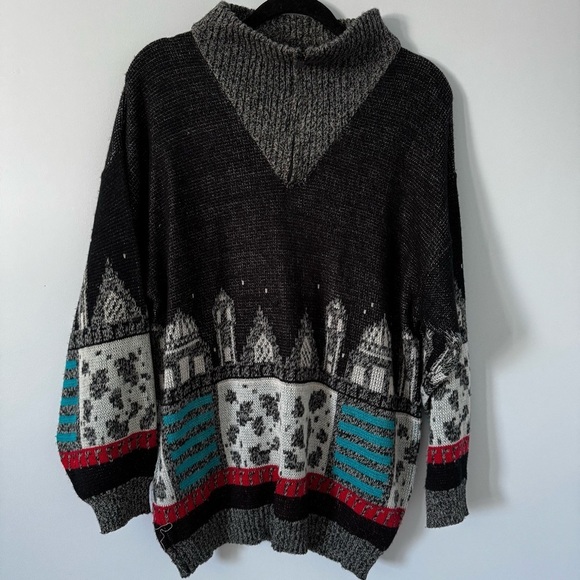 jonathan miller Sweaters - Jonathan Miller London Vintage Cityscape Sweater – oversized Medium Cabincore